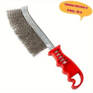 Žičana četka sa ručkom, alat za čišćenje, žičana četka nož, četka za uklanjanje rđe za roštilje, industrijska žičana četka za čišćenje