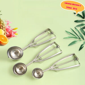 Kašika za sladoled i gelato sa dugom drškom, višenamenska kuhinjska sprava za kuglice od dinje, dostupna u maloj i velikoj veličini