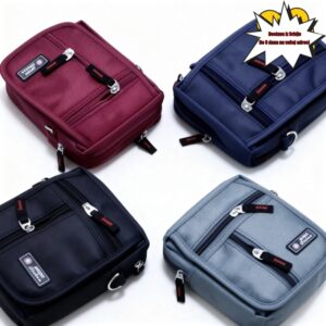 Muška i ženska izdržljiva najlonska mala prekobedna torba sa slojevitim odeljcima – višebojna mala torba za rame, pogodna za putovanja, putovanje na posao, teretanu – prenosiva torba za svakodnevnu upotrebu