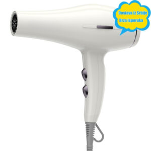 Profesionalni fen za kosu za salon i kućnu upotrebu – Visokosnažni negativni joni za brzo sušenje, tihi rad, evro-britanski standard, bezčetkasti motor, bez potrebe za baterijom