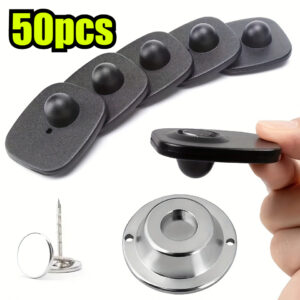 30/50 komada EAS sigurnosnih etiketa za sprečavanje krađe, RF 8.2Mhz tvrde etikete sa alarmnim sistemom, pogodne za prodavnice odeće, maloprodajne trgovine i supermarkete – Zaštita imovine, lako se pričvršćuju ekserom ili šraflom, moderan dizajn