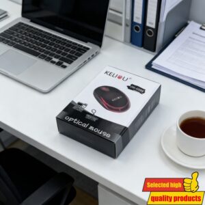 Bežični laserski miš za desnoruke, kompatibilan sa Linuxom – (Bez) – Ergonomski lak kompjuterski miš za PC, laptop, desktop – Plug & Play, za poslovnu i kancelarijsku upotrebu