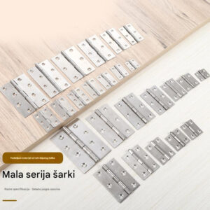 Šarke od nerđajućeg čelika sa šrafovima i kartonskim pakovanjem za vrata, prozore i ormare | Izdržljiv materijal otporan na koroziju