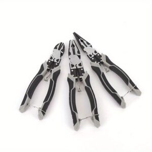 Svestrana klešta za žice za industrijsku upotrebu, sa jednostavnim ekscentričnim opružnim mehanizmom, igličastim špicima i mogućnošću skidanja izolacije, pogodna za kućne poslove.