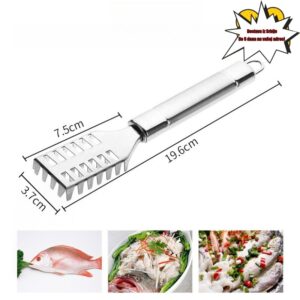 Višenamenski strugač za riblje ljuske od nerđajućeg čelika, brza alatka za uklanjanje riblje ljuske bez oštećenja ruku, neophodan gedžet za kuhinju
