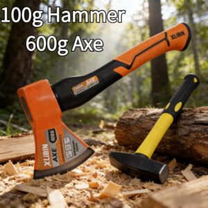 Multifunkcionalni Set Saksije i Čekića | Alat za Cepanje Drva i Sečenje Drveća na Otvorenom, Visoka Tvrdoća, Izdržljiv, Metalni Materijal, ≤1.5kg Težina Glave