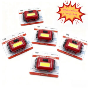 2 kom./5 kom. Mini LED čeona lampa sa /- svetlom, niskog napona (do 36V) za kampovanje, planinarenje, biciklizam, noćni ribolov – bešumna čeona lampa sa udobnom plastičnom trakom za glavu, za unutrašnje i spoljašnje aktivnosti