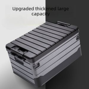 Kutija za skladištenje velikog kapaciteta od 60L, sklopiva, pogodna za organizator gepeka automobila, sklopivi organizator za automobil sa izdržljivim sklopivim, štedljivim sistemom polica za SUV, enterijer vozila (bez potrebe za modifikacijom)