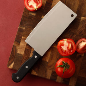 Kvalitetan kuvarski nož, od nerđajućeg čelika, za kućnu upotrebu, za korišćenje u rekama i jezerima, za ulične prodavce, pokloni, sečenje 2 komada mesa, sečenje kriški povrća, kralj noževa od dudovine