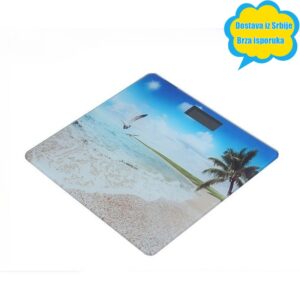 Elektronska vaga sa staklenom površinom, akrilnim kućištem i UV štampom za merenje telesnog masnog sloja