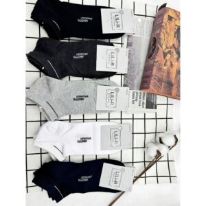 Proleće Leto Muške Niske Minimalističke 100% Pamučne Poslovne Čarape Protiv Mirisa i Vlažnosti Gležnjače 1 komad