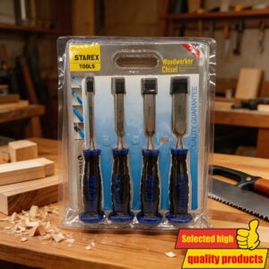 Stolarski alati Nož za duborez 4 kom Velika glava Set eksera Stolarski dlijeto Dlijeto za žljebove Alati za duborez u drvetu Ravno dlijeto