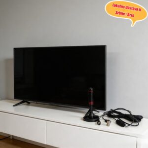 Magnetna baza digitalna TV antena, nije potrebno bušenje, unutrašnji HD signal prijemnik, 4K HD DTMB/ATSC standard, USB napajana prenosiva antena sa štapom, pojačivač signala za kuću