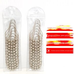 Kuka za zavesu za tuširanje od tikve otporne na rđu | Samolepljivi prsten za zavesu sa pet kuglica od nerđajućeg čelika