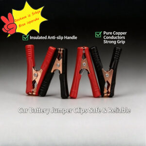 Bakarne stezaljke za auto akumulator aligatorska kljesta