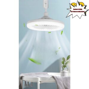 Plafonjera sa ventilatorom i električnim svetlom, aromaterapija sa daljinskim upravljačem, pogodna za spavaću i dnevnu sobu, sa podesivim zatamnjivanjem i šrafovima
