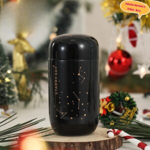 Šolja sa zvezdanim nebom | Izolovana džepna šolja od nerđajućeg čelika 304, moderan i lak dizajn