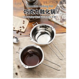 Set od nerđajućeg čelika za topljenje u dvostrukom kotlu – za čokoladu, vosak, puter i sapun, posuda za topljenje u vodnoj kupki, komplet alata za pečenje