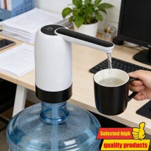 Električna pumpa za vodu na dodir | Punjivi dispenzer za kuću, kancelariju i upotrebu na otvorenom, polipropilen, USB punjenje, litijumska baterija