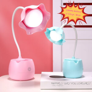 LED Stona Lampa za Zaštitu Očiju, Prenosiva za Učenje, Studentska, za Spavaću Sobu, Noćno Svetlo za Devojčice