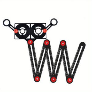 Svestrani sklopivi lenjir napravljen od legure aluminijuma, dizajniran za pozicioniranje pločica, bušenje i opšte merenje u obradi drveta