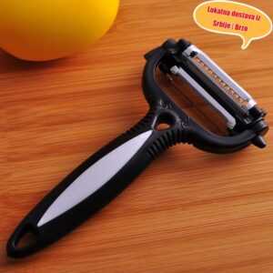 Multifunkcionalni 3-u-1 nerđajući čelik gulilica za jabuke, rende i strugač, kuhinjski alat, boja varira