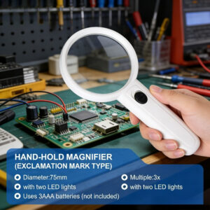 Džepna LED lupa – Osvetljena lupa za čitanje, pregled nakita i hobističke radove