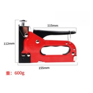 Pixi teški 3-smerni heftalica | Podesiva sila, ručna heftalica za U-tip, T-tip i Brad eksera, alat za obradu drveta i tapaciranje, plastika i čelik sa elektro-galvanizovanim krajem