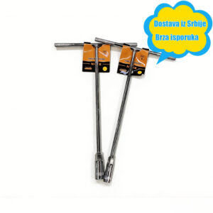 Robusna T-ručka sa produženom drškom, pogodna za održavanje motocikala, električnih vozila i razne mehaničke operacije; kompatibilna sa heks ključevima, idealna za profesionalne mehaničare i DIY entuzijaste. Čvrsta konstrukcija za nar