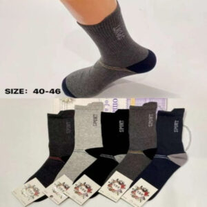 Muške čarape do sredine lista od 100% pamuka, zimske debele termo tople sportske čarape za muškarce
