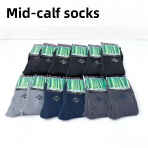 6 Parova Muških Zimskih Termo Čarapa za Sneg – Debele, Tople Čarape za Hladno Vreme sa Rastegljivim Krojem, Mogućnost Pranja u Mašini za Skijanje, Penjanje po Ledu, Vožnju Motornih Sani i Aktivnosti na Otvorenom – Neophodna Oprema za Zimsku Obuću