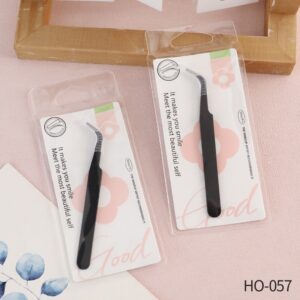 Nehrđajući čelični pincet sa špicastim vrhom za trepavice, nokte, uklanjanje dlačica, antistatične crne pincete za veštačke trepavice