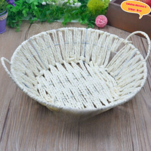 Plastična pletena korpa, korpa za doručak, korpa za pomfrit, tanjir za voće, velika korpa nalik na pletenu ratan korpu, kućna korpa za povrće, korpa za skladištenje, korpe za police