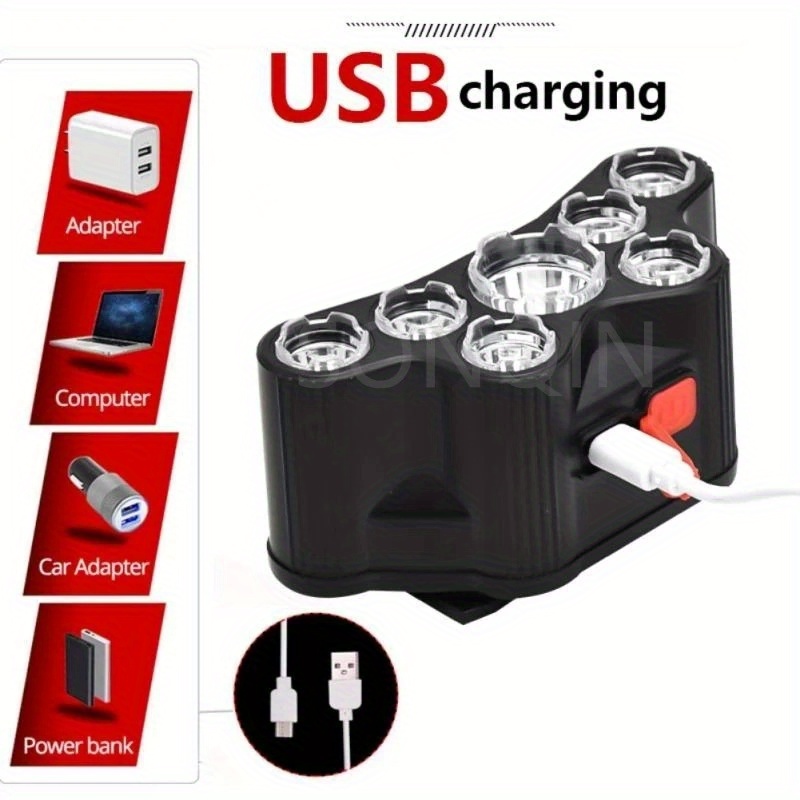 4 Moda Jaka LED Naglavna Lampa sa Punjivom Baterijom za Kampovanje i Pecanje - Slika 2