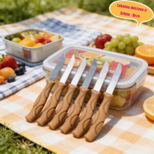 Set nozeva od nerdjajuceg celika za voce i ljustenje 12 kom