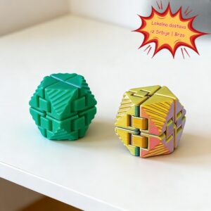 3D štampana kreativna igračka za opuštanje – kocka za nervozu, nasumična boja