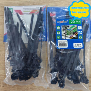 Komplet automobilskih stezaljki za žice sa navojem, 20 komada