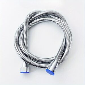 Crevo za tuš od nerđajućeg čelika – Visokog kvaliteta i nepropusno fleksibilno crevo sa lako postavljivom spojnicom, otporno na koroziju za moderne kupatila, prilagođeno za kišne i ručne tuševe, dizajn koji se lako čisti (Bez hemikalija/laka održavanja), Dodatak za kupatilo