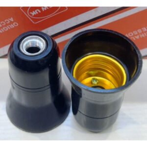 Crni bakelitni E27 drzac za sijalicu otporan na plamen