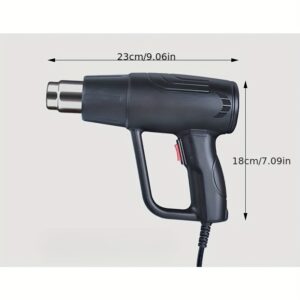 Industrijski pištolj na vruć vazduh sa digitalnim displejem, velike snage – bezbrišno zatvaranje folije visokim temperaturama, sušenje cevi, fen za kosu i rerna