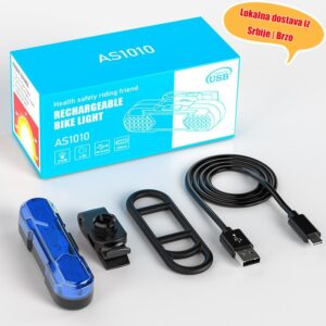 Visokosvijetleća USB-stražnja svetla sa amortizujućim nosačem i USB-C punjenjem – Vodootporna (Nije potpuno vodootporna) za zadnji točak, kompatibilna sa pametnim telefonima/punjačima (spoljni nisu uključeni)