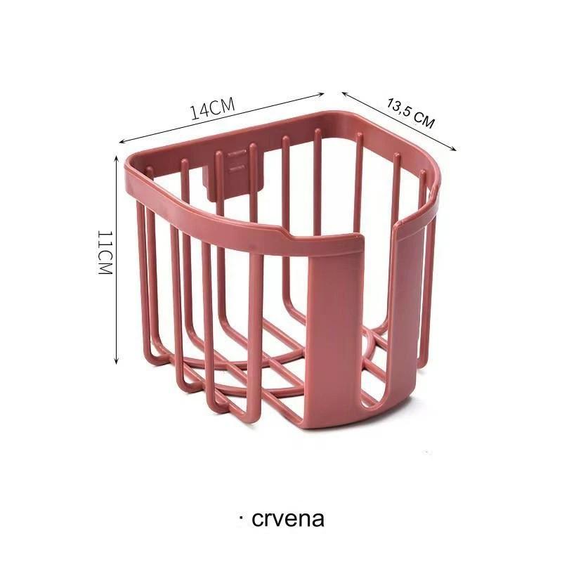 Držač toalet papira za montažu bez bušenja - Samolepljiva instalacija (bez šrafova/eksera), lako uklanjanje, lepljiva podloga, izdržljiv plastični držač za kupatilo za stanare ili javne toalete - Slika 3