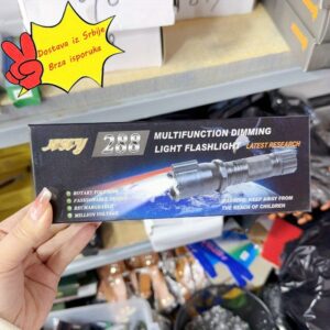 H6 LED baterijska lampa sa infracrvenim noćnim vidom, 3 nivoa podešavanja svetlosti i 288 LUMEN jarkim snopom – robusna spoljna sigurnosna lampa, samoodbrana slična laserskom (bez crvenog lasera) za lov, kampovanje, / upotreba – uključeno