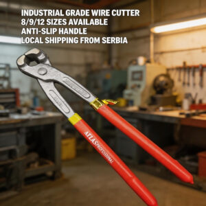 Alat koji štedi trud! Industrijske klešta za vezivanje žice dostupne u različitim veličinama od 8, 9 i 30.48 cm, sa neklizajućom ručkom, dostavljaju se lokalno iz Srbije. Mogu se koristiti za izvlačenje eksera, vezivanje novca i uvrtanje žice.
