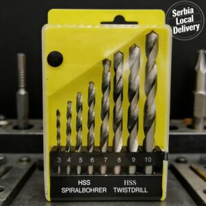 Set svrdla sa tri ostrice 3 do 10mm za metal