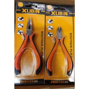 Profesionalna klešta sa igličastim vrhom i dijagonalne klešta za sečenje | Neklizajuća dvobojna ručka, multifunkcionalni alati za popravke u kući i električne radove, napravljena od visokougljeničnog čelika