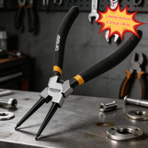 Model 28001 Teska ravna kljesta za prstenaste zatvarace