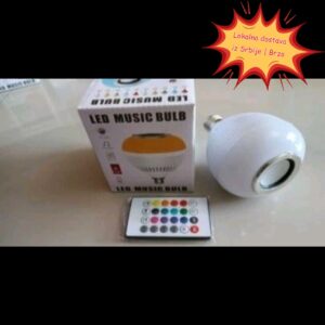 Prekogranična e-trgovina Bluetooth muzička sijalica sa daljinskim upravljačem, LED pametna APP, šarena RGBW sijalica sa daljinskim upravljačem