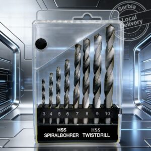 Set svrdla sa tri ostrice 3 do 10mm za metal