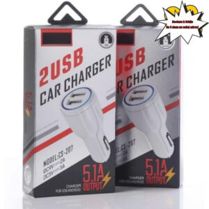 Brzi punjač za auto sa pametnim USB priključkom za upaljač i dual 5.1A portovima (1 komad)